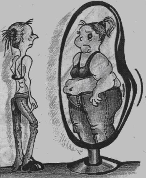 Dysmorphophobie de l'anorexie mentale
