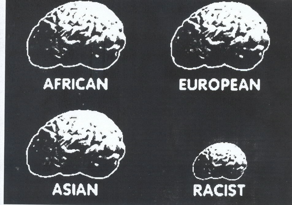 Schématisation parodique du racisme