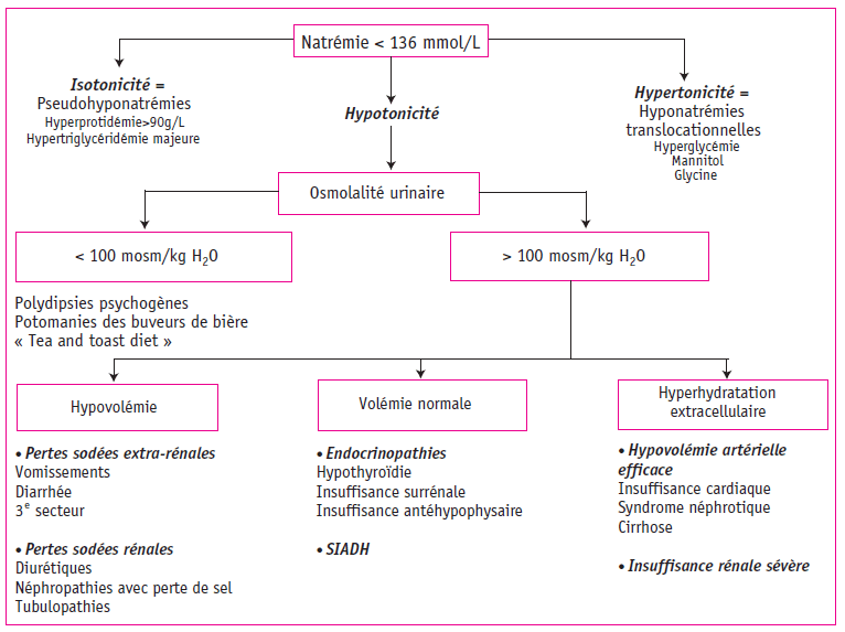 Figure 1. Causes des Hyponatrémies.